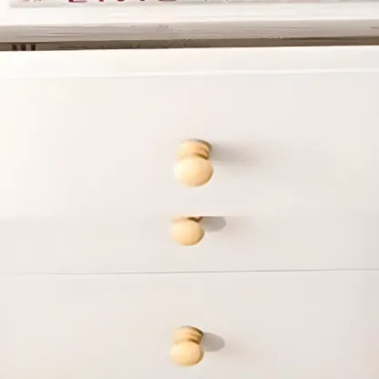 Rustic Solid Wood 	Accent Cabinet with Drawers for Bedroom  Image - 14