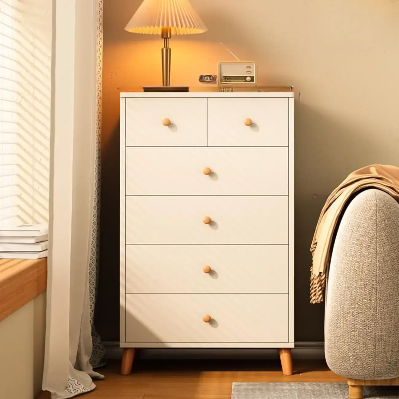 Rustic Solid Wood 	Accent Cabinet with Drawers for Bedroom  Image - 19