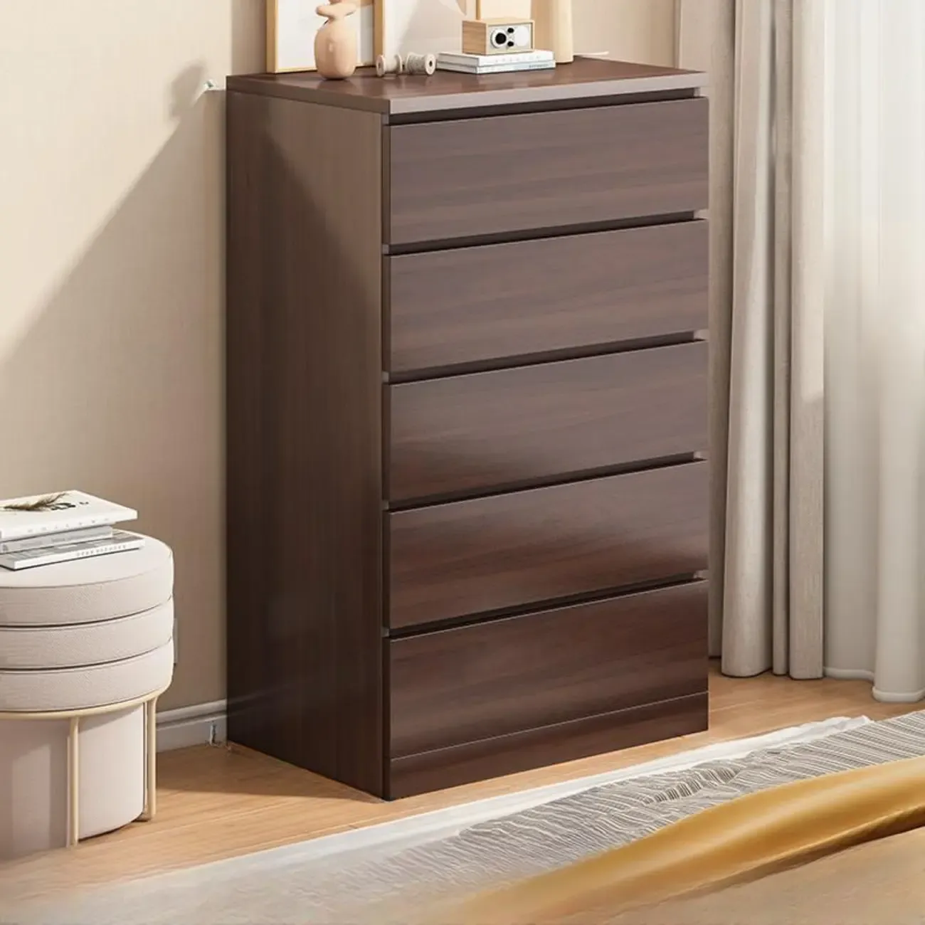 Rustic Solid Wood 	Accent Cabinet with Drawers for Bedroom  Image - 22