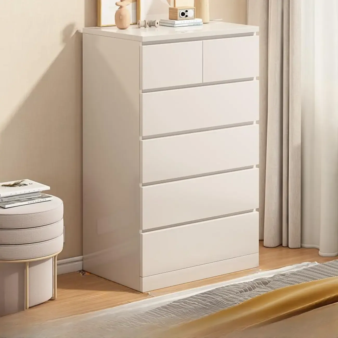 Rustic Solid Wood 	Accent Cabinet with Drawers for Bedroom  Image - 23