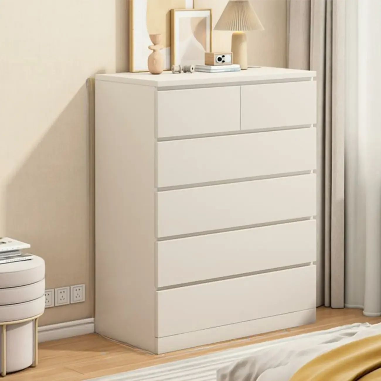 Rustic Solid Wood 	Accent Cabinet with Drawers for Bedroom  Image - 24