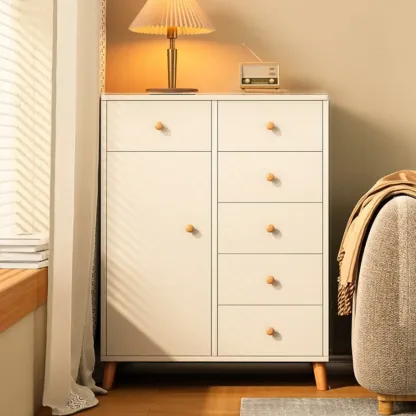 Rustic Solid Wood 	Accent Cabinet with Drawers for Bedroom  Image - 27