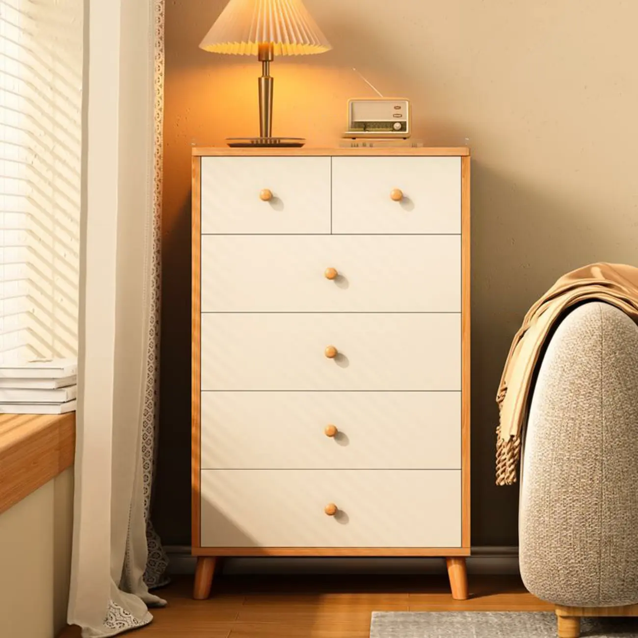 Rustic Solid Wood 	Accent Cabinet with Drawers for Bedroom  Image - 28 | homeyfad