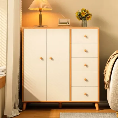 Rustic Solid Wood 	Accent Cabinet with Drawers for Bedroom  Image - 33