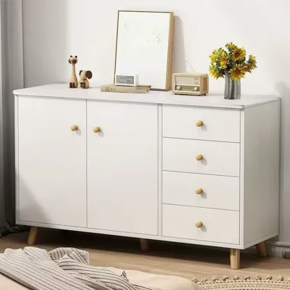 Rustic Solid Wood 	Accent Cabinet with Drawers for Bedroom  Image - 35