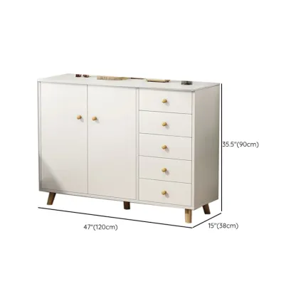 Rustic Solid Wood 	Accent Cabinet with Drawers for Bedroom  Image - 43