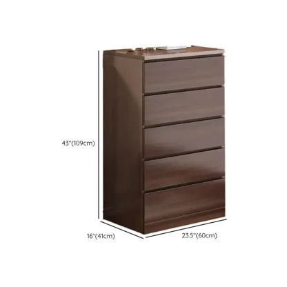 Rustic Solid Wood 	Accent Cabinet with Drawers for Bedroom  Image - 47