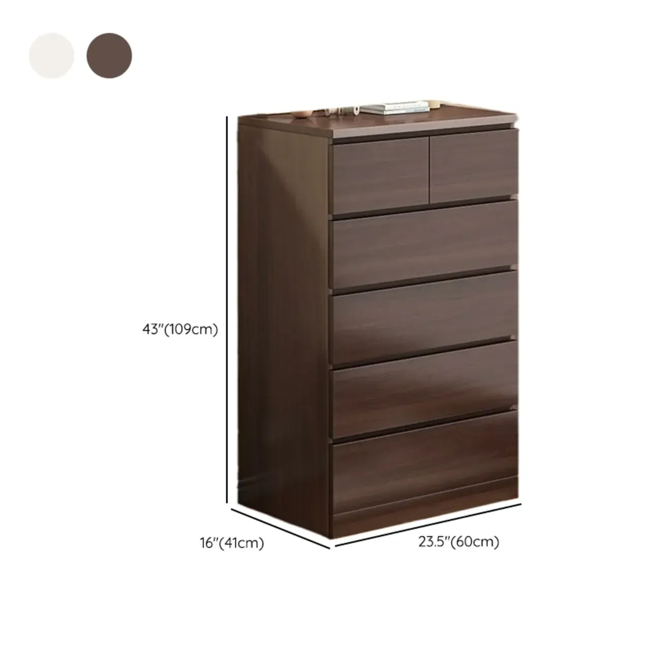 Rustic Solid Wood 	Accent Cabinet with Drawers for Bedroom  Image - 53