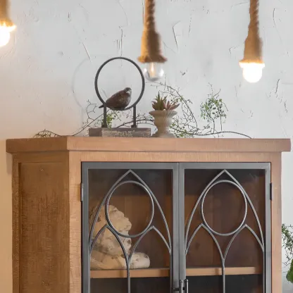 French Country Freestanding Storage Cabinet for Home Decor Image - 10