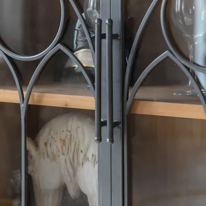 French Country Freestanding Storage Cabinet for Home Decor Image - 11