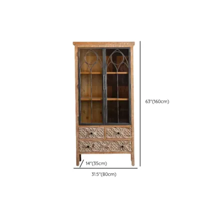French Country Freestanding Storage Cabinet for Home Decor #size