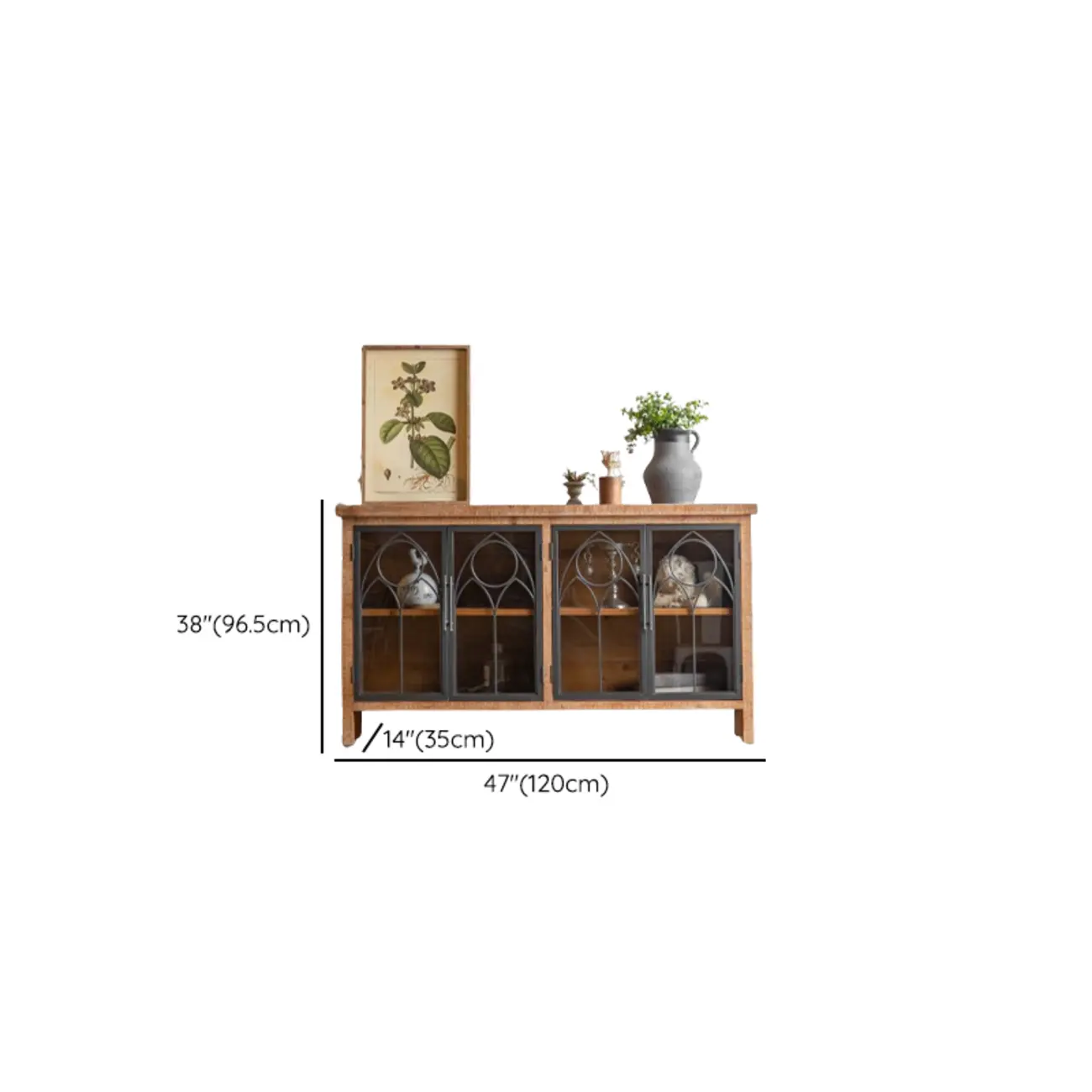 French Country Freestanding Storage Cabinet for Home Decor Image - 16 | homeyfad