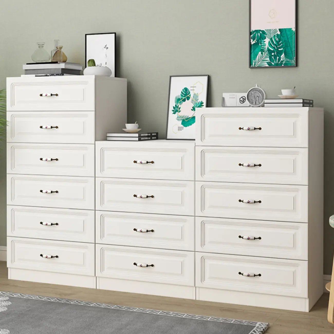 Rectangle Accent Cabinet with Ample Storage for Living Room Image - 4 | homeyfad