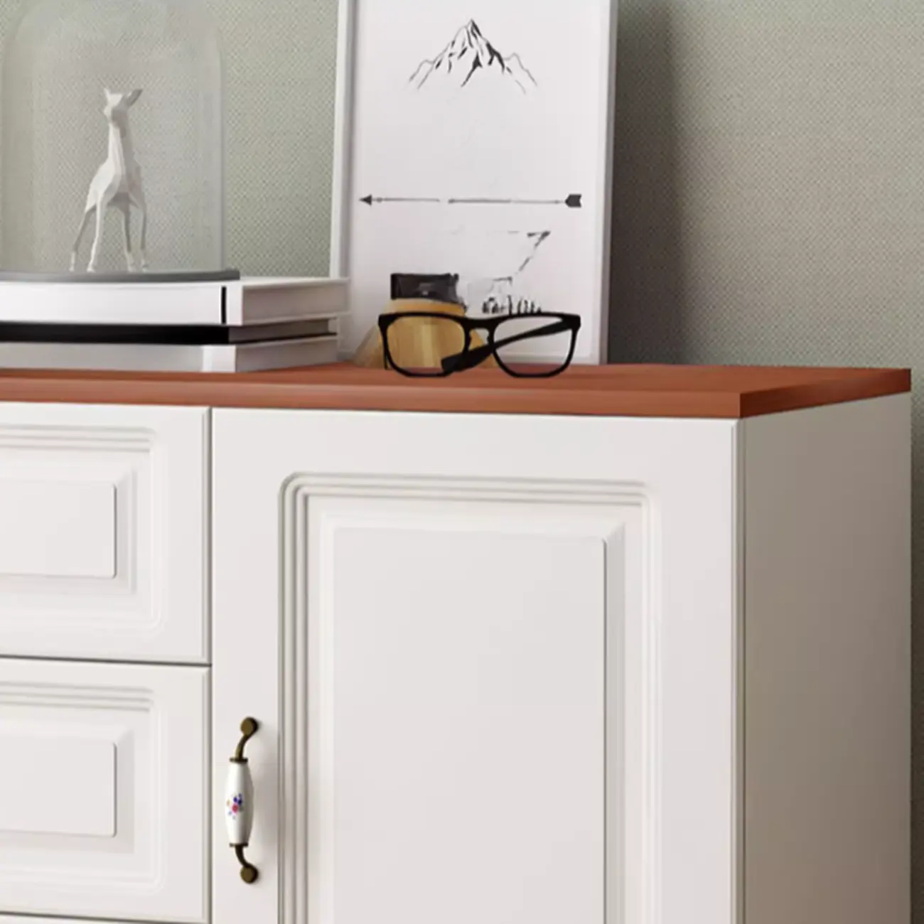 Rectangle Accent Cabinet with Ample Storage for Living Room Image - 6 | homeyfad