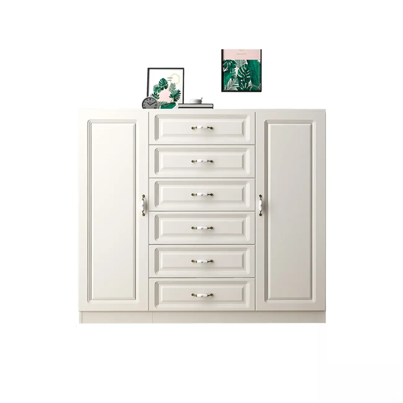 Rectangle Accent Cabinet with Ample Storage for Living Room Image - 8