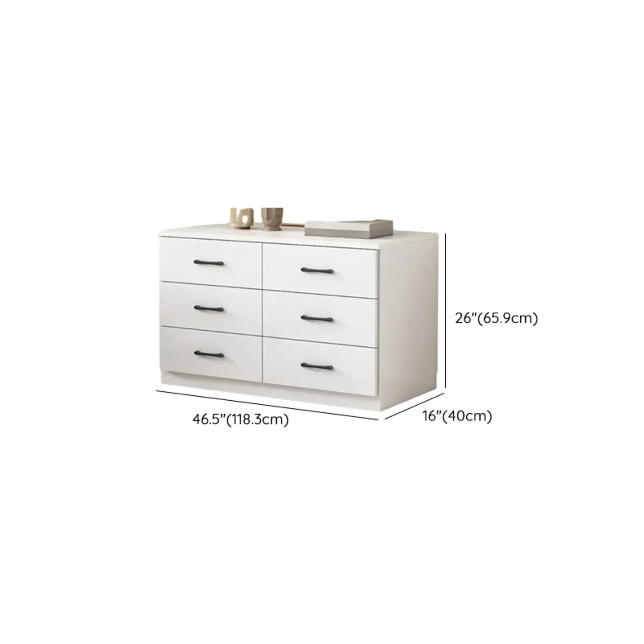 Minimalist White Storage Cabinet with Soft Close & Drawers  Image - 26