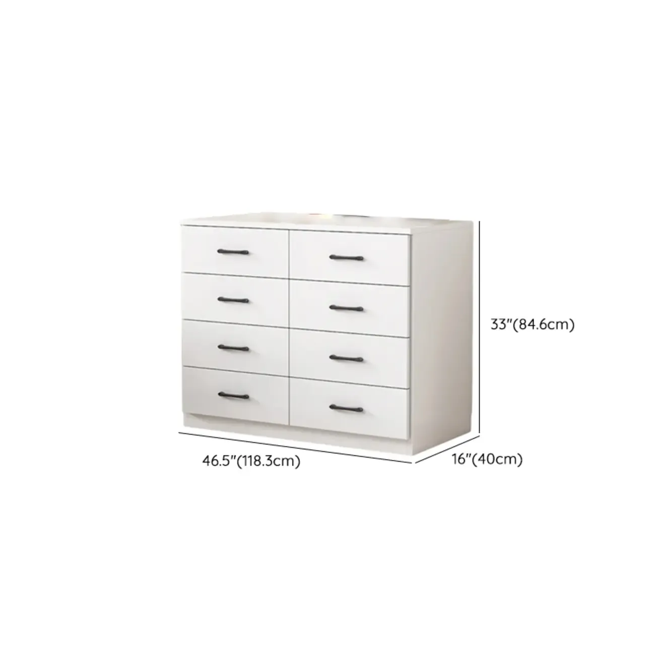 Minimalist White Storage Cabinet with Soft Close & Drawers  Image - 27