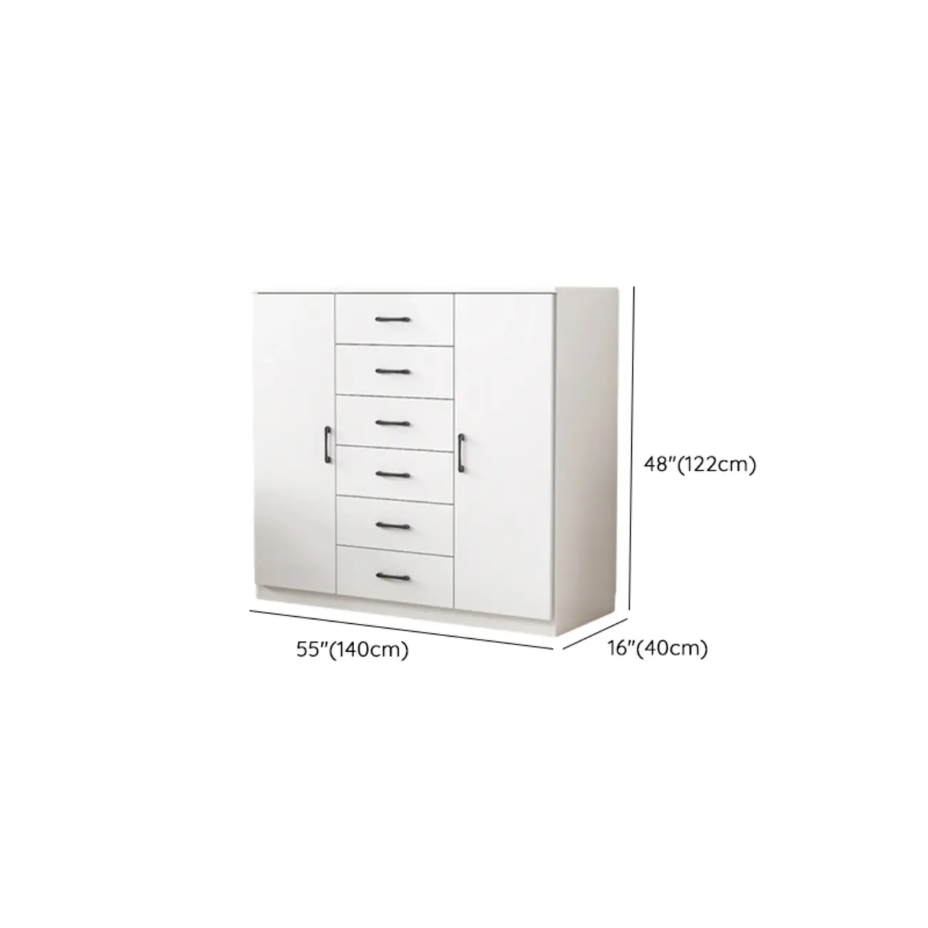 Minimalist White Storage Cabinet with Soft Close & Drawers  Image - 29 | homeyfad