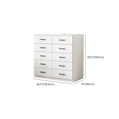 Minimalist White Storage Cabinet with Soft Close & Drawers  Image - 30