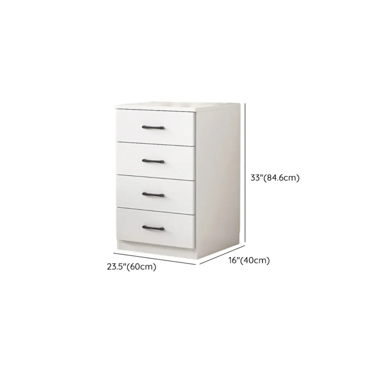 Minimalist White Storage Cabinet with Soft Close & Drawers  Image - 36