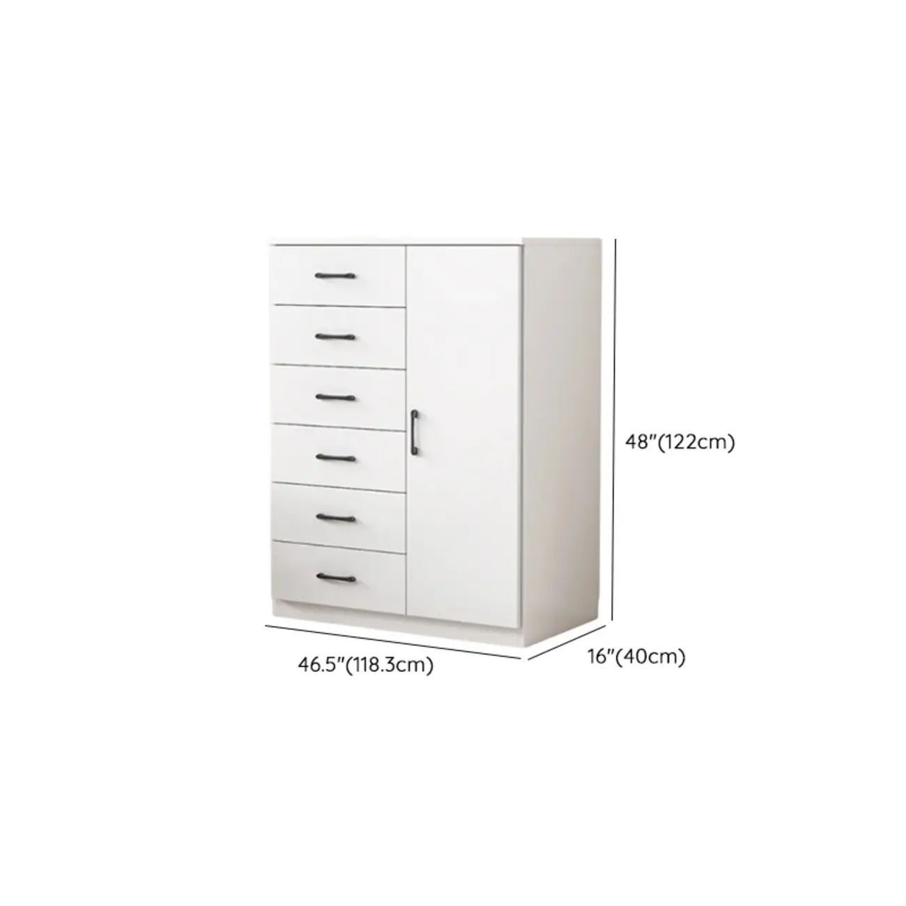 Minimalist White Storage Cabinet with Soft Close & Drawers  Image - 43 | homeyfad