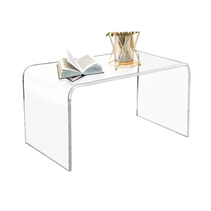 Modern Clear Acrylic Console Table Image - 5