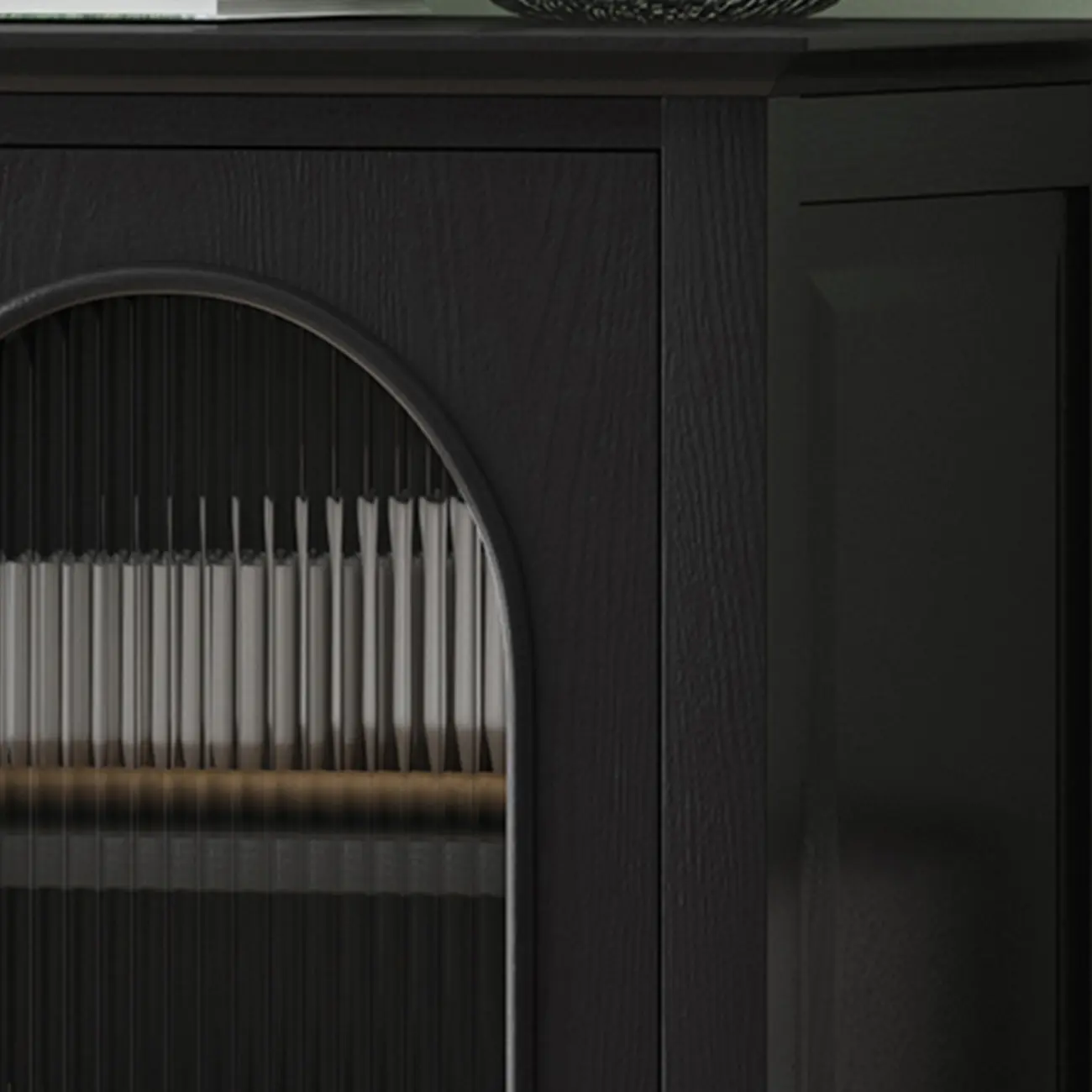 Modern Wood Free Standing Accent Cabinet  with Glass Doors Image - 12 | homeyfad