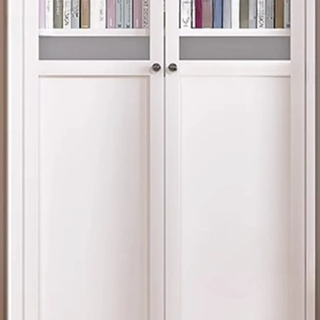 79'' White Alloy Rectangle Storage Cabinet with Exterior Shelf Image - 12 | homeyfad