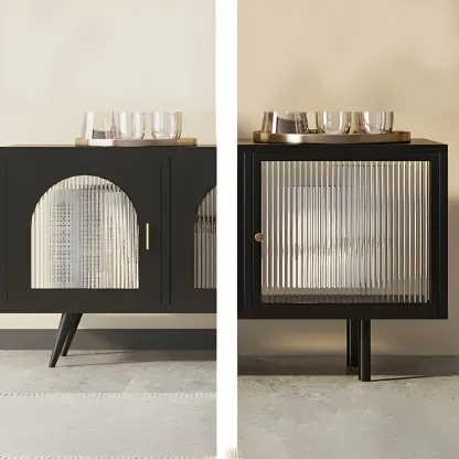 Industrial Metal TV Stand with Splayed Legs for Living Room Image - 7