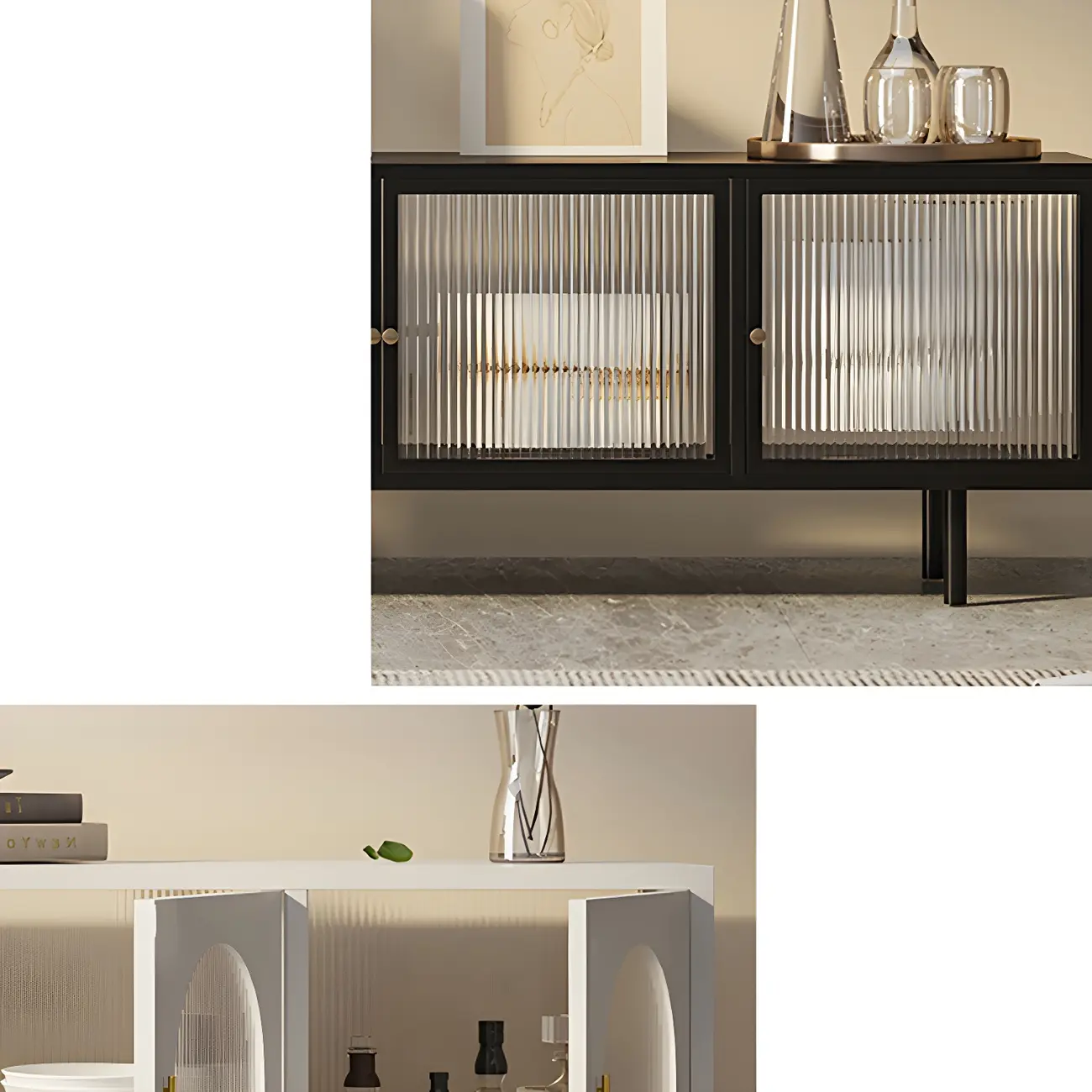 Industrial Metal TV Stand with Splayed Legs for Living Room Image - 8 | homeyfad