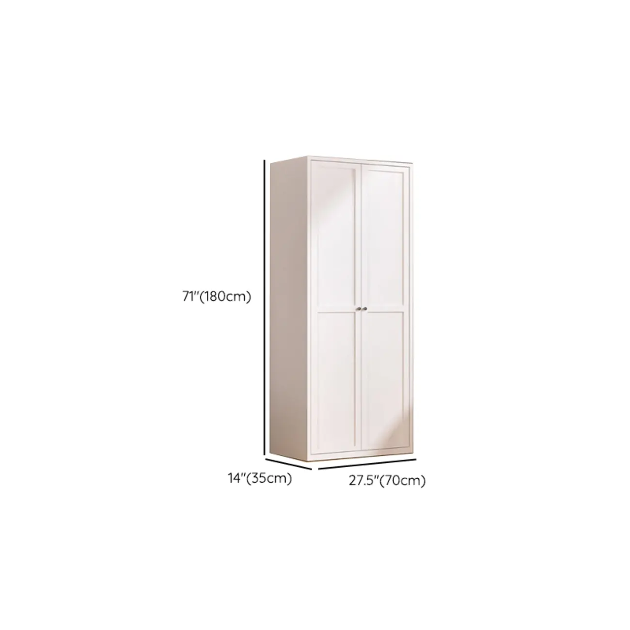 79'' White Alloy Rectangle Storage Cabinet with Exterior Shelf Image - 38 | homeyfad
