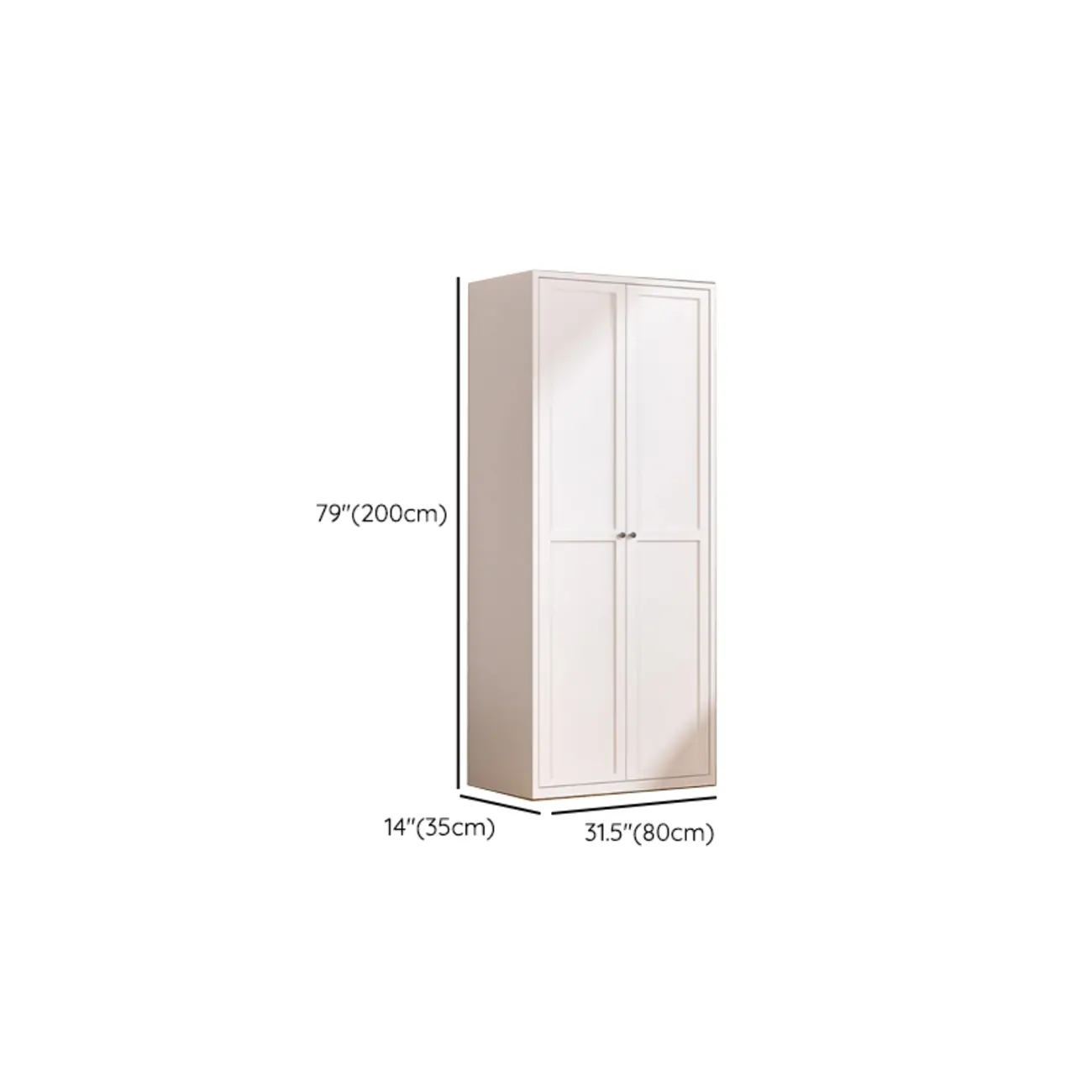 79'' White Alloy Rectangle Storage Cabinet with Exterior Shelf Image - 40 | homeyfad