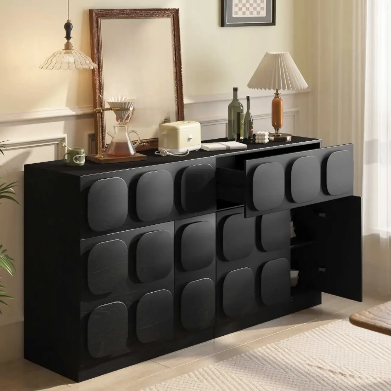 Rectangular Cabinet for home Decor with Unique appearance  Image - 2