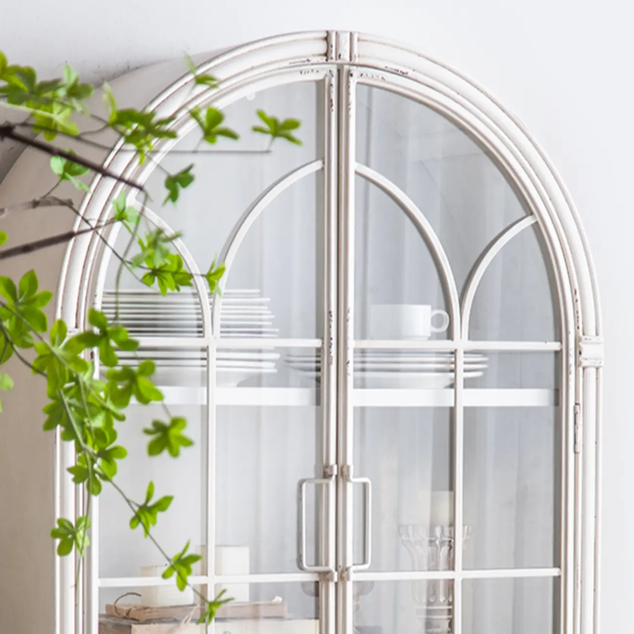 68" French Country White Accent Cabinets for Indoor Decor   Image - 3 | homeyfad