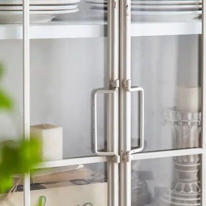 68" French Country White Accent Cabinets for Indoor Decor   Image - 4