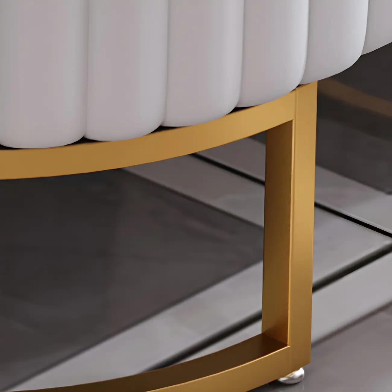 Nordic Marble TV Stand with Enclosed Storage for Living Room Image - 12 | homeyfad