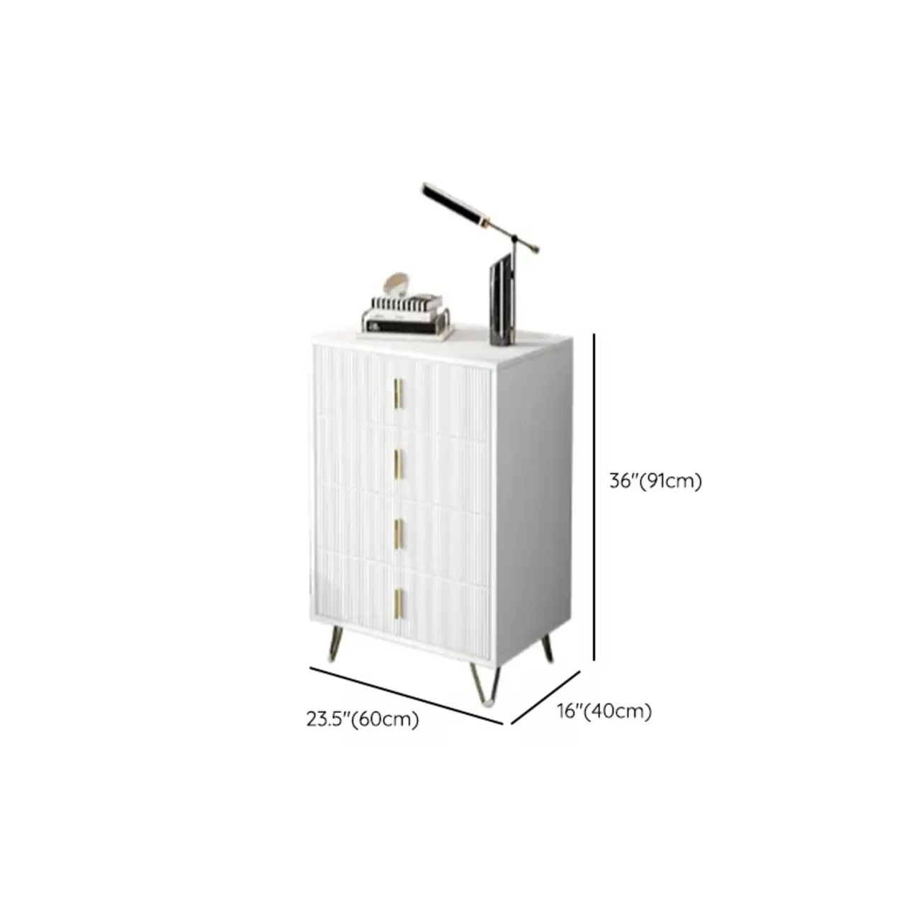 4 Legs Wood Storage Chest with Doors & Drawers for Home Image - 14 | homeyfad