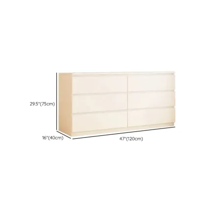 White Wooden Rectangle Accent Cabinet for Living Room Decor Image - 14