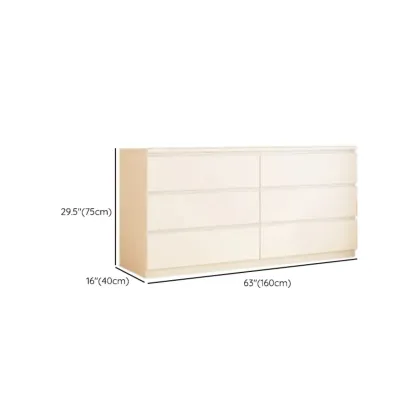 White Wooden Rectangle Accent Cabinet for Living Room Decor Image - 16