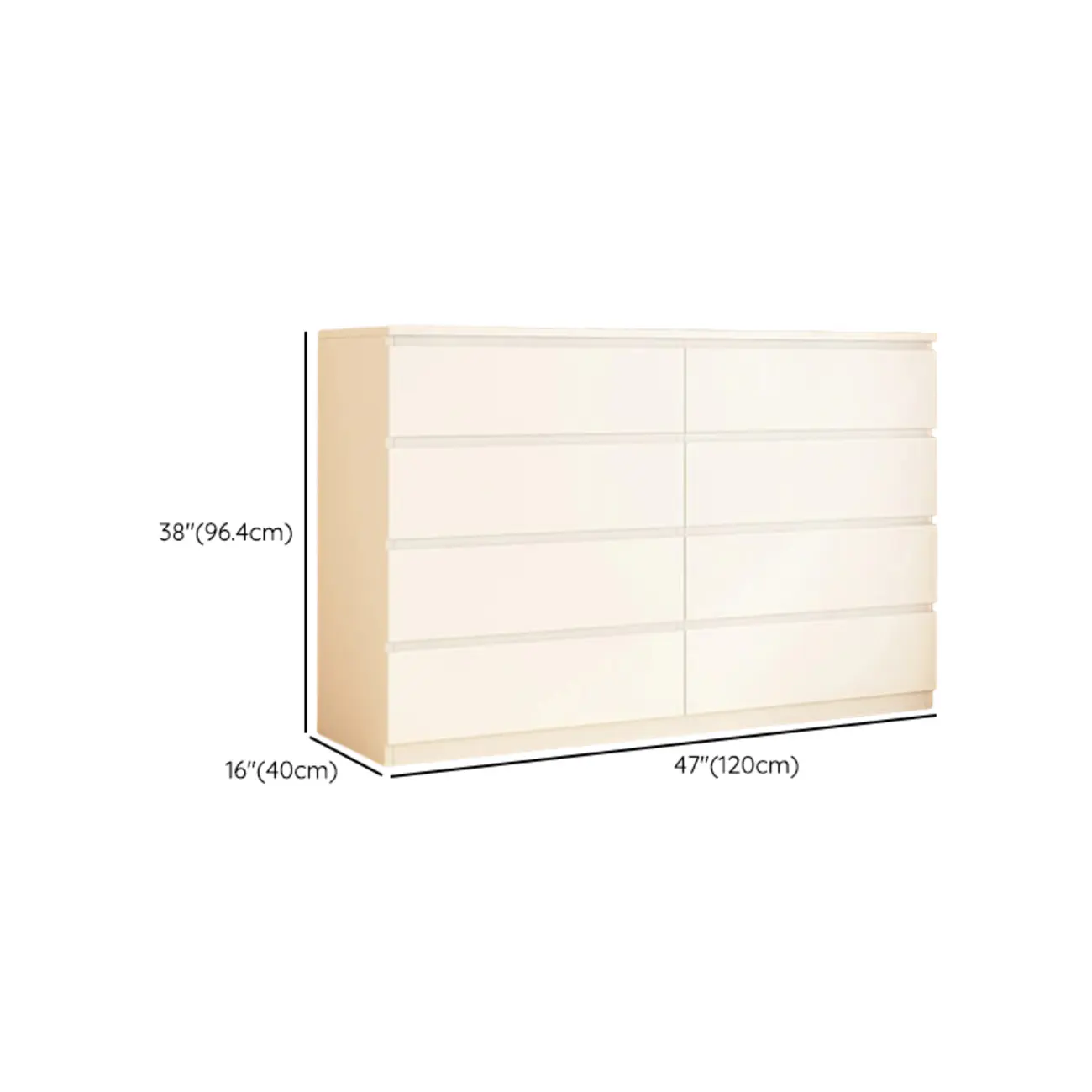 White Wooden Rectangle Accent Cabinet for Living Room Decor Image - 19 | homeyfad