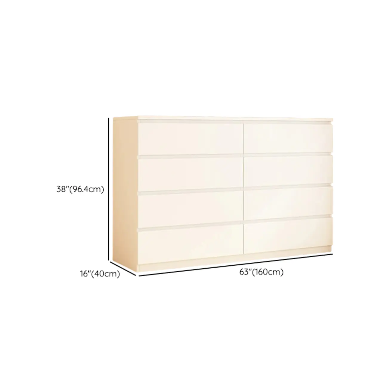 White Wooden Rectangle Accent Cabinet for Living Room Decor Image - 23 | homeyfad