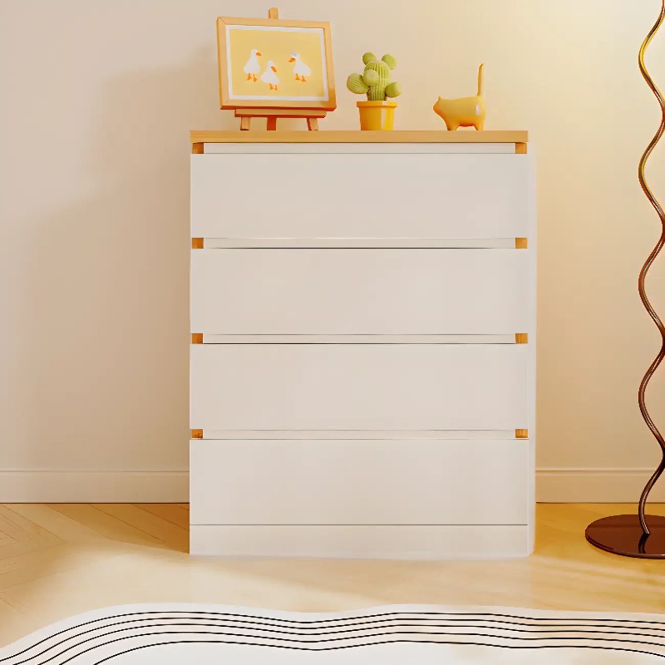 Small Accent Cabinet for Living Room Storage with Modern Style Image - 1 | homeyfad