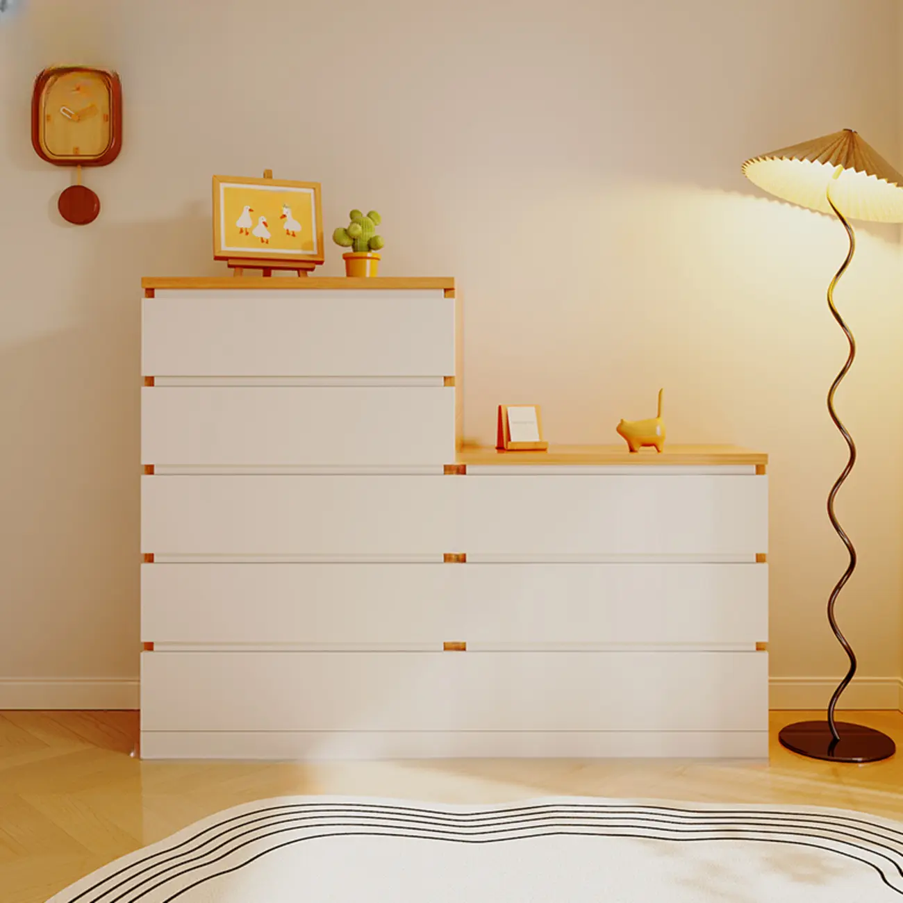 Small Accent Cabinet for Living Room Storage with Modern Style Image - 3 | homeyfad