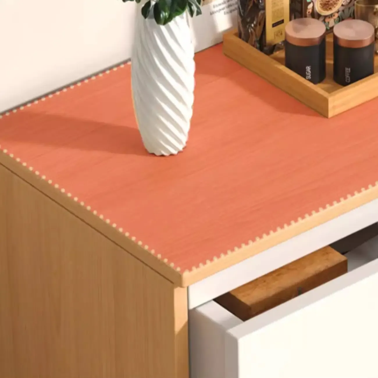 Small Accent Cabinet for Living Room Storage with Modern Style Image - 7