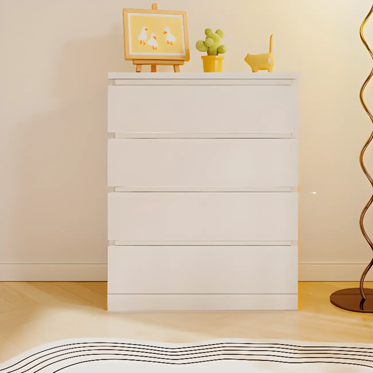 Small Accent Cabinet for Living Room Storage with Modern Style Image - 11