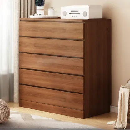 Free-Standing White Storage Cabinet with Drawers for Bedroom Image - 8