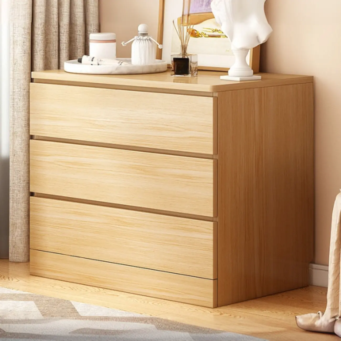 Free-Standing White Storage Cabinet with Drawers for Bedroom Image - 14 | homeyfad