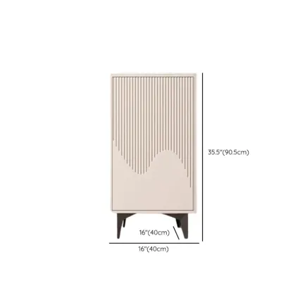 Khaki Accent Cabinet with Unique Finish for Indoor Decor Image - 10