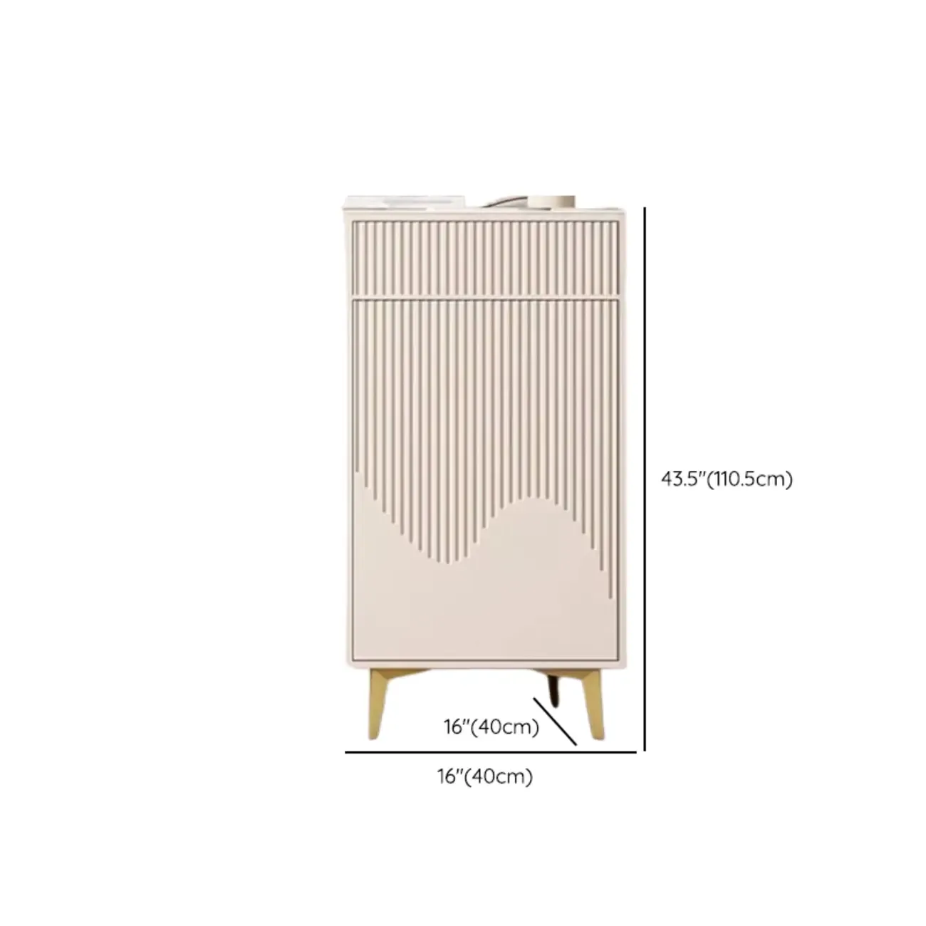 Khaki Accent Cabinet with Unique Finish for Indoor Decor Image - 16