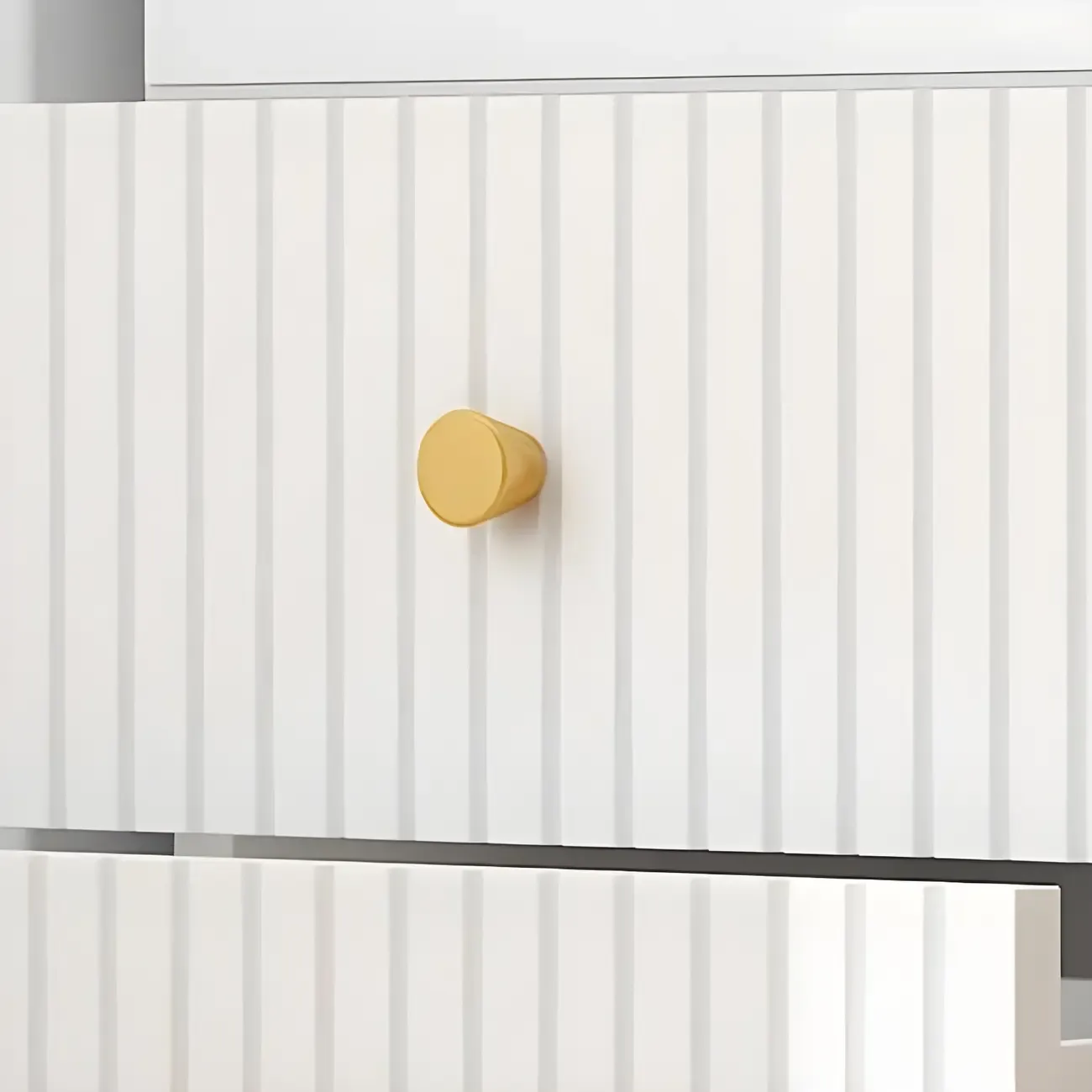 71.5" Wooden White Display Cabinet with Glass Doors for Save Space Image - 20